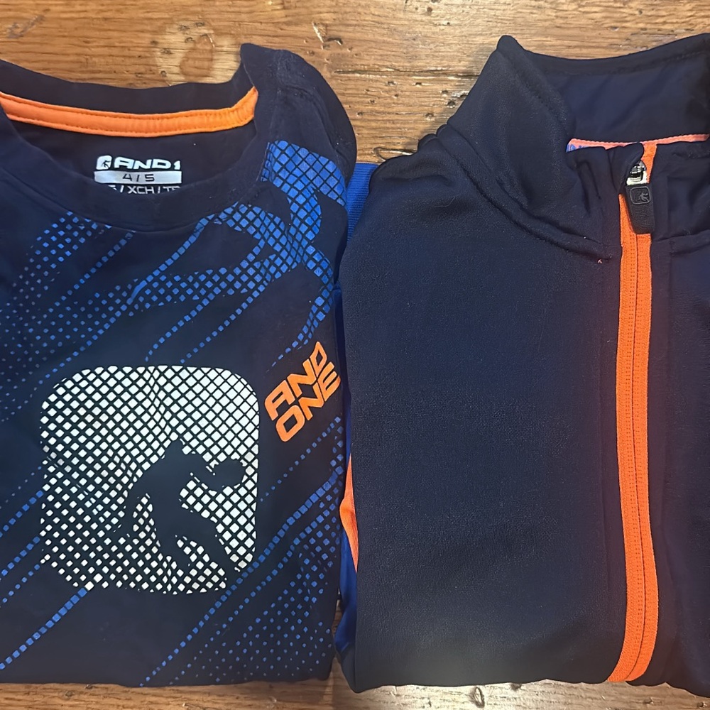 AND1 Navy and Orange Sportswear Set